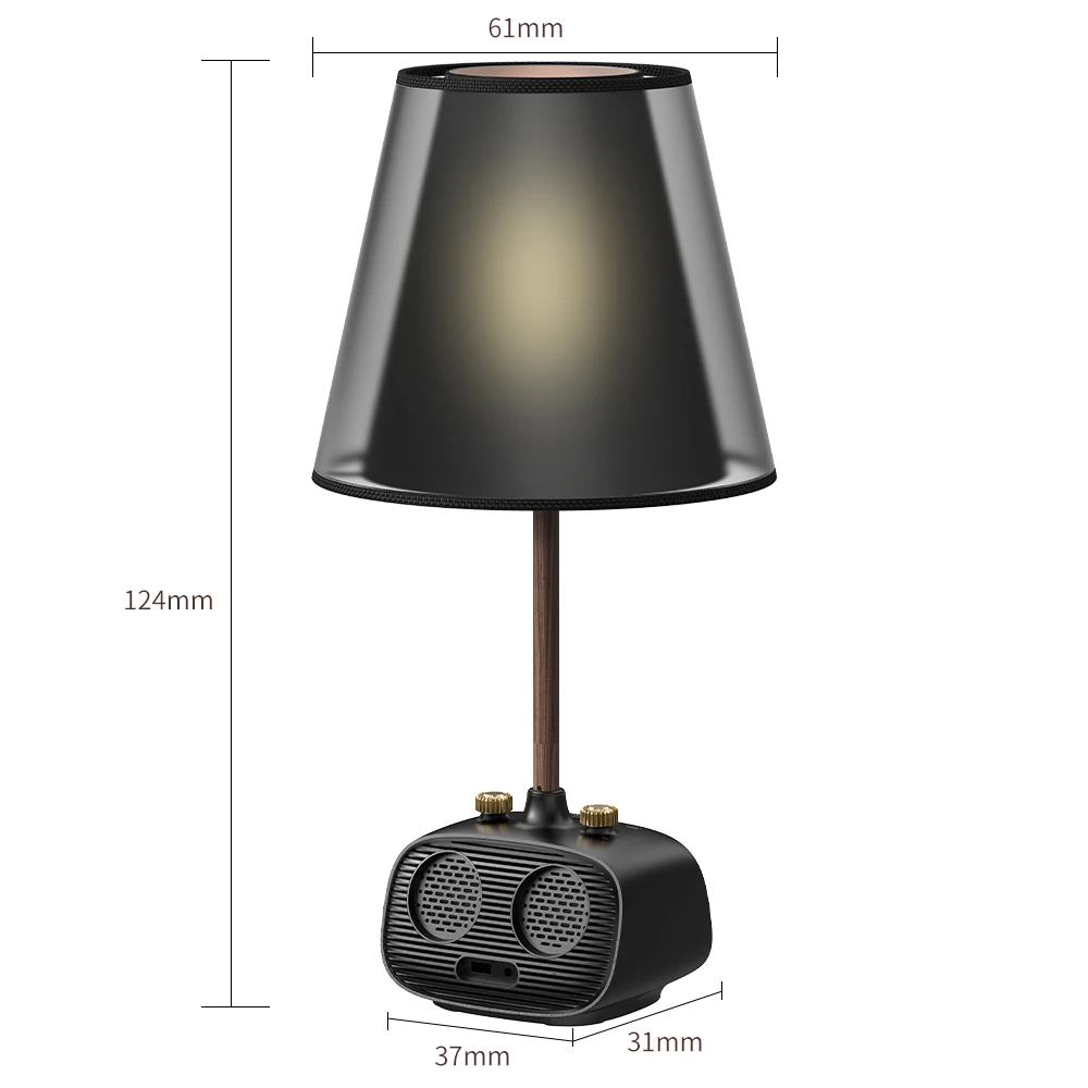 Art table lamp decorative hotel home decor Nordic bluetooth speaker music white noise alarm clock USB led bedroom bedside lamp