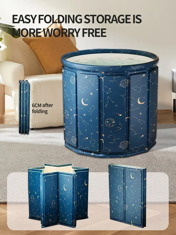 Soaking Bath Bucket with Cat and Green Leaf Pattern, Adult Sauna Bucket, Enjoy Sunbathing at Hom All at factory direct prices