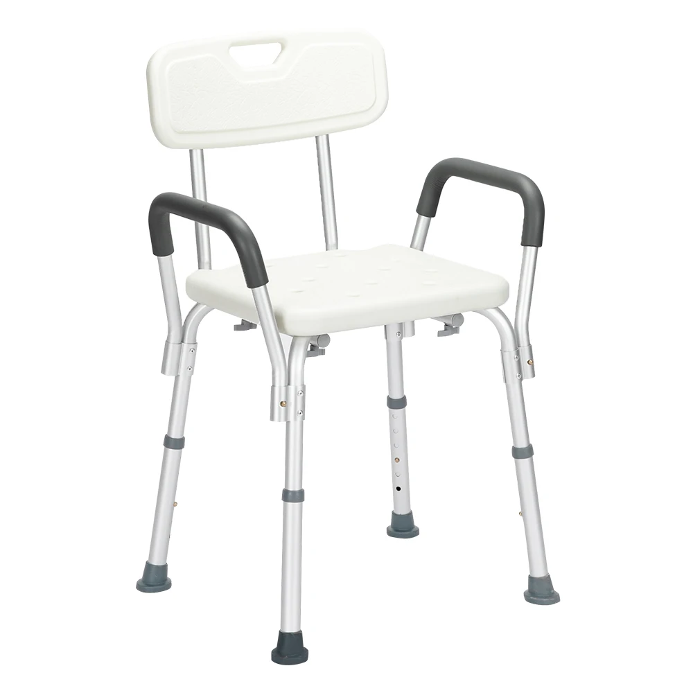 Aluminum alloy swivel bath chair with backrest armrest bath chair elderly pregnant woman shower bath chair