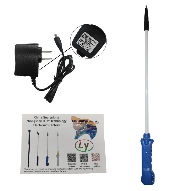 2023 New design of 78cm waterproof large-capacity livestock products impact pig driven sheep and cattle with LED light