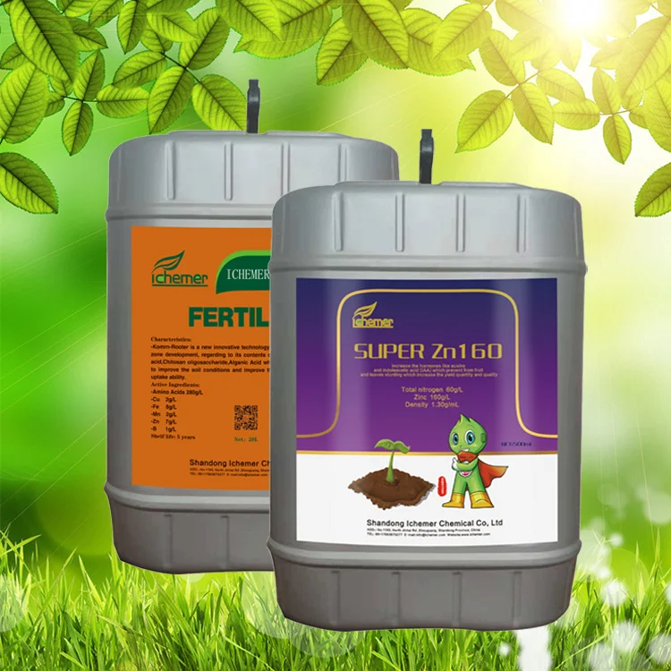 Hot Sale Organic Element Fertilizer Water Soluble Zinc and Nitrogen Fertilizer Liquid Plants Nutrition For All Crops