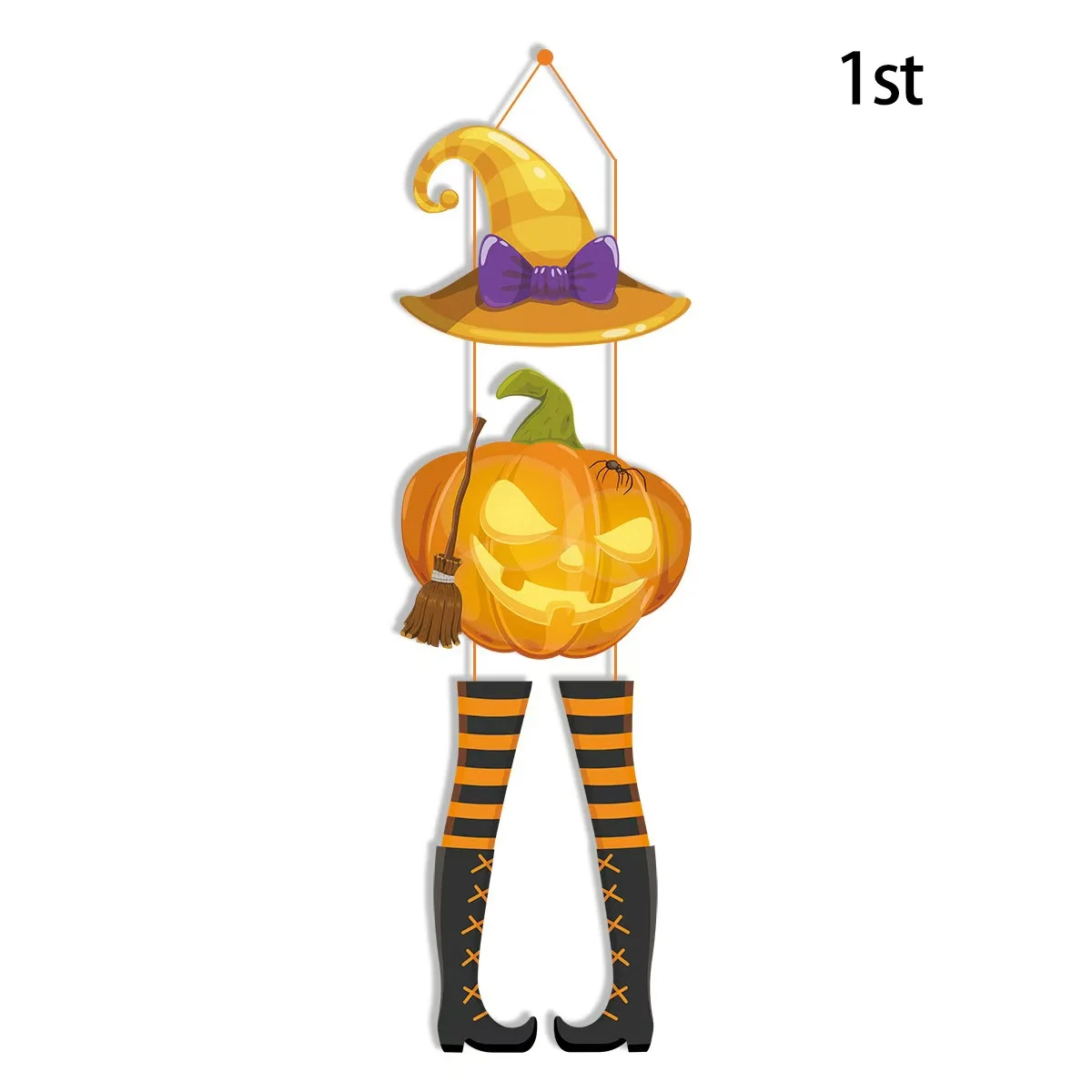 2024 Halloween Party Supplies Paper Halloween Skeleton Door Hanging Decor Halloween Decor Shanghai Party Trading Party