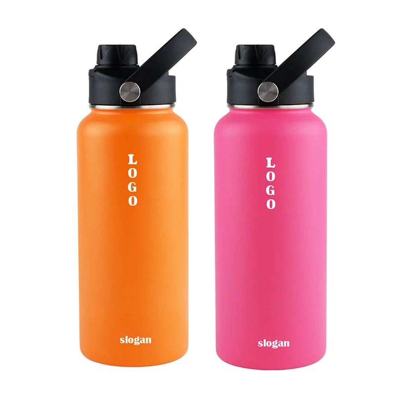18oz 32oz 40oz Top Hydro Water Flask Bottle Iron Wide Mouth Flex Lid Gym Drink Stainless Steel Insulated Reusable Water Bottles