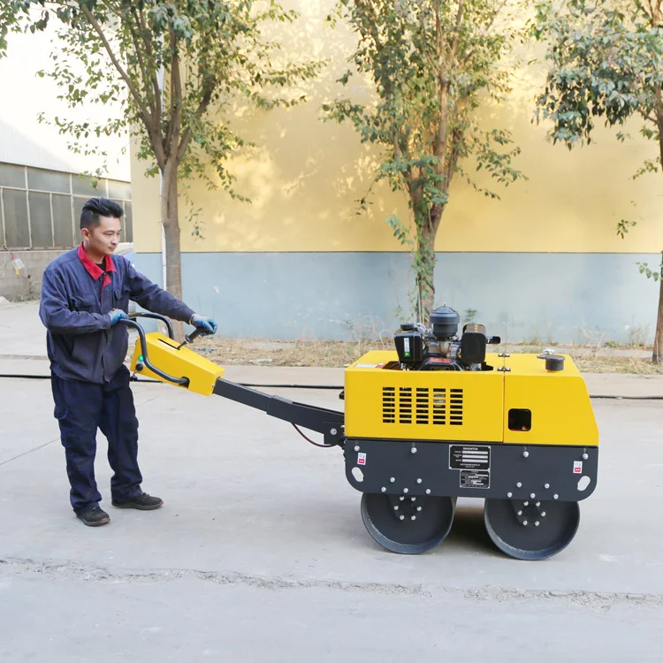 Small Vibration Hand-Held Single Drum Road Roller Mini Road Roller Compactor Factory Price