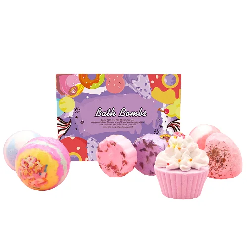 New Product Cupcake Custom Natural Plant Bath Bomb