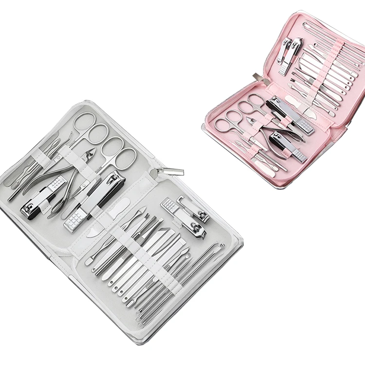26 Pcs Professional Manicure Tools Stainless Steel Nail Clipper Manicure Gift Set