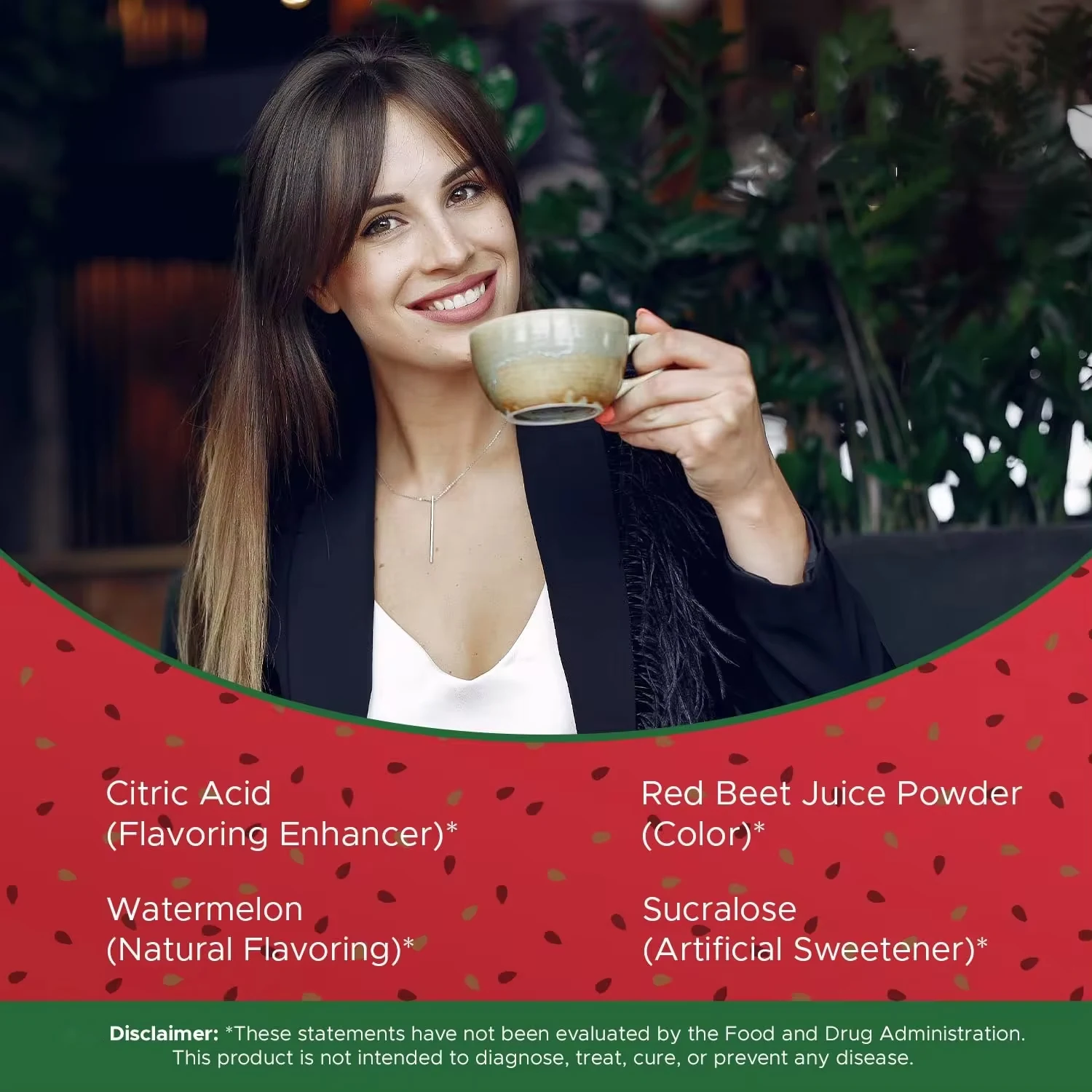 IOSO Natural Detox Instant Herbal Tea Watermelon loso Fruit Tea Instant Fruit Detox Powder for Weight Loss Summer Drink loso Tea