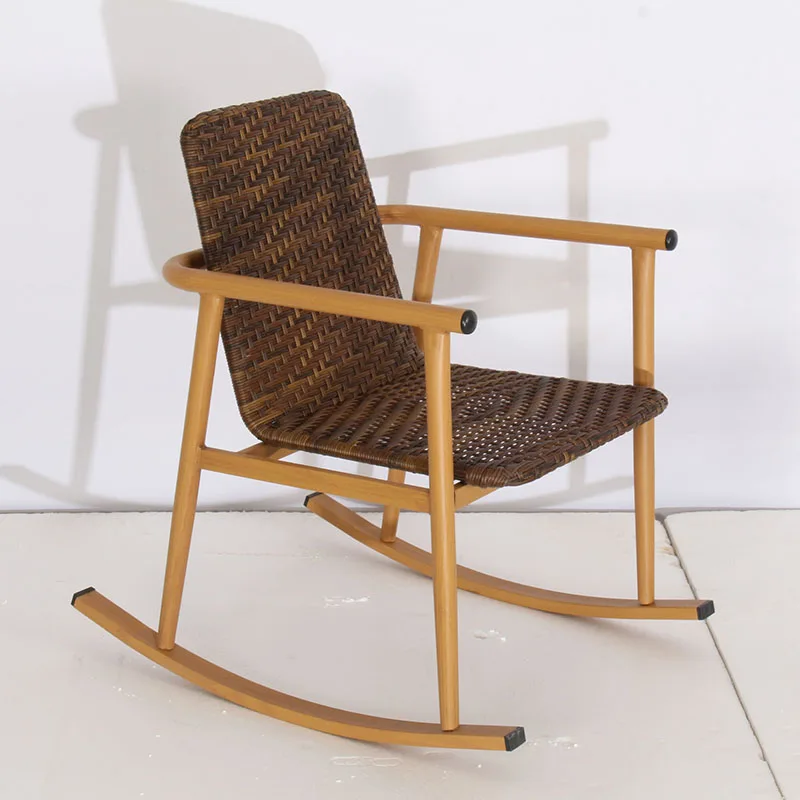 New Design morden  rattan  seat rocking chair wholesale   outdoor  patio  furniture  set