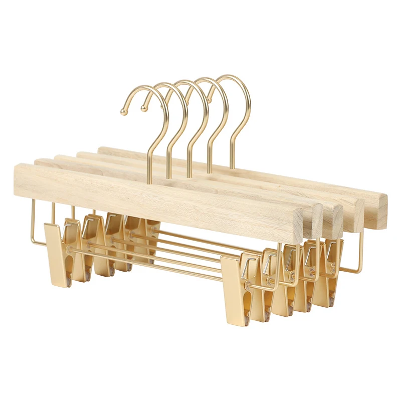 Wholesale Solid natural Skirt trouser Hangers Camphor Wood Pants Hanger of clothing store