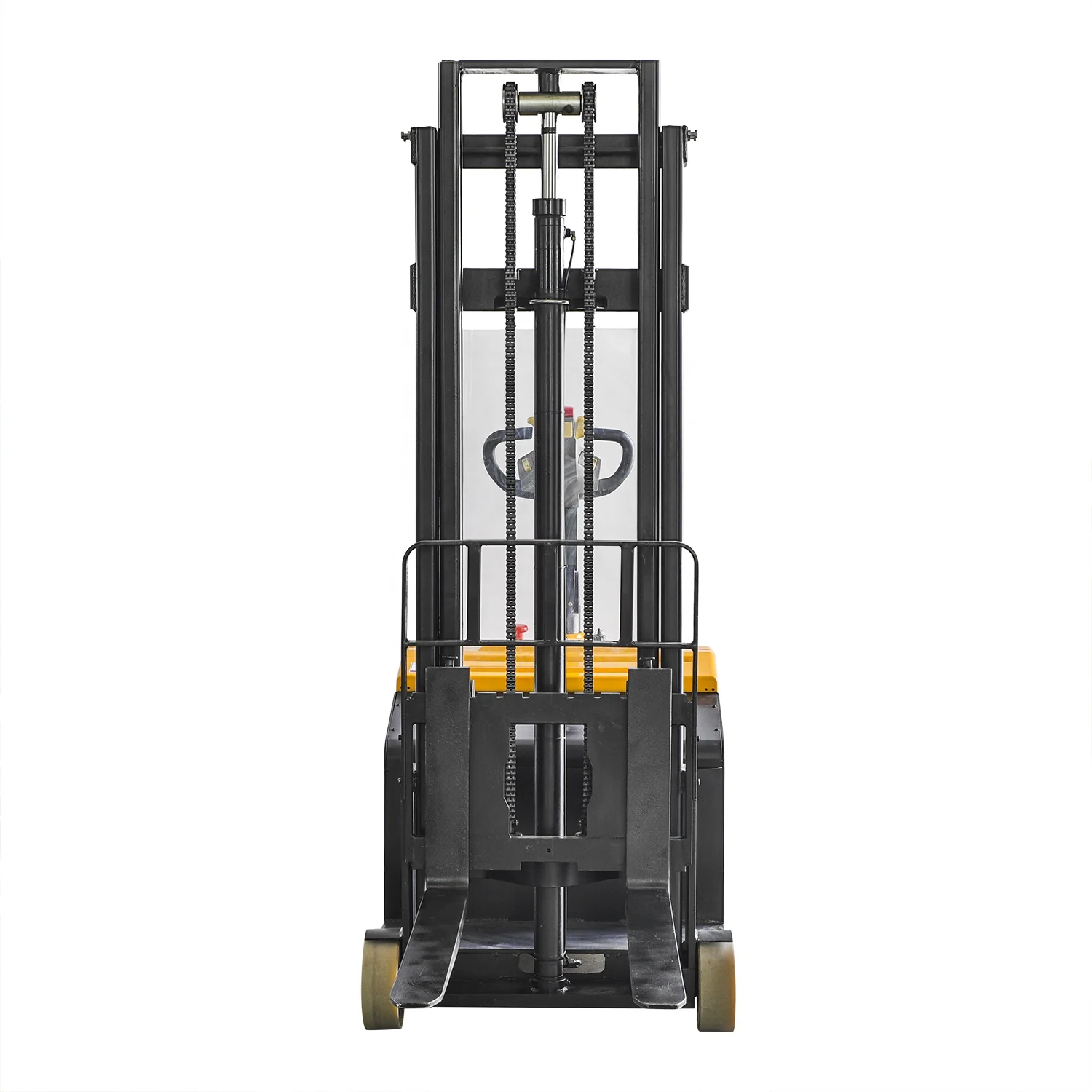 Best quality Manufacturer 1.5 ton .5m Full Electric Pallet Stacker Self Load Forklift
