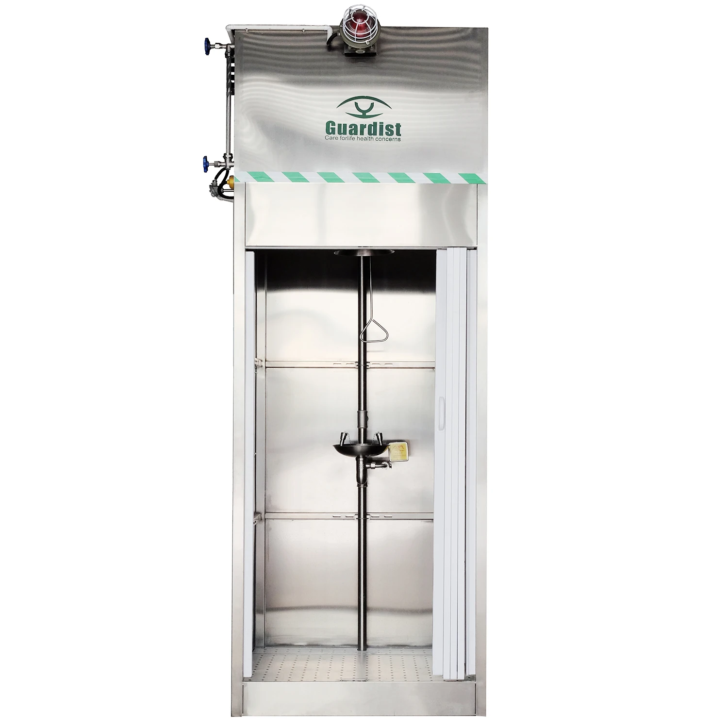 Safety eye wash shower station