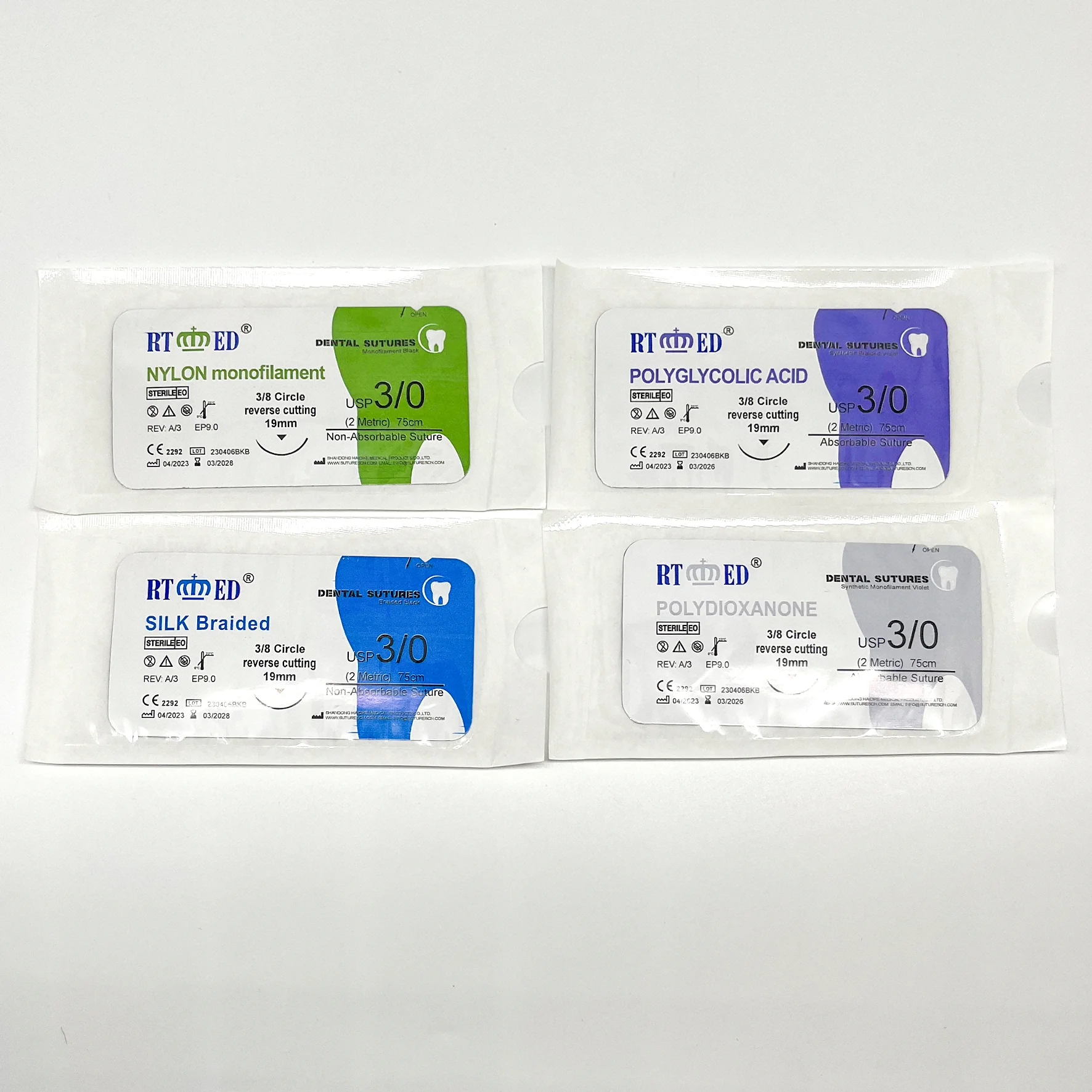 High quality Silk non-absorbable surgical suture needle  medical suture manufacturer