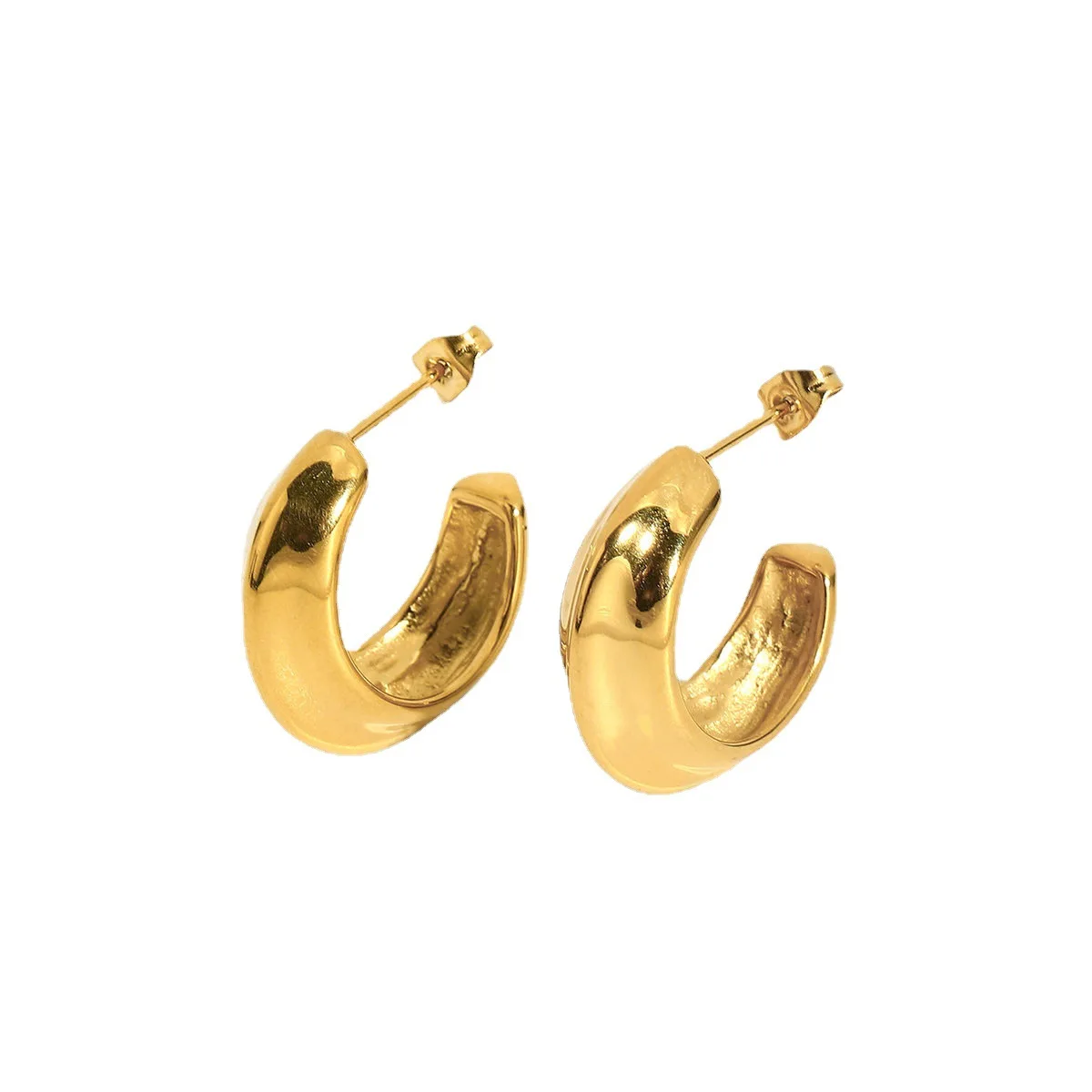 2021 горячая распродажа Оптовая продажа из нержавеющей стали, покрытой 18k Позолоченные модные элегантные туфли в стиле «Ретро», серьги для женщин, ювелирные изделия