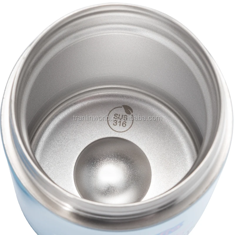 
Cute and high grade double layer stainless steel vacuum food container porridge jar with bag 