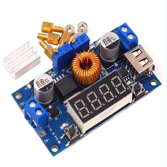 DC-DC XL4015 5A Digital LED Drive Battery Charger Module CC/CV USB Step Down Buck Converter With Voltmeter Ammeter XL4015