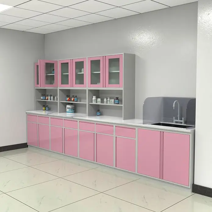 
Hospital Bench Stainless Steel Hospital Bench With Sink, Medical Healthcare Hospital Treatment Cabinet Work Bench/ 