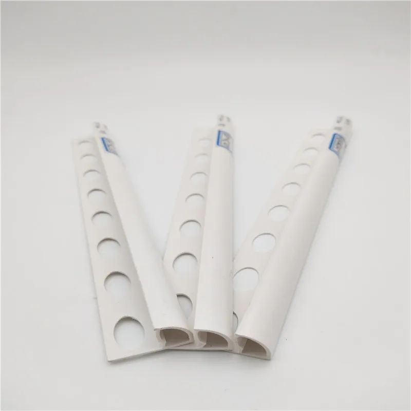 Plastic PVC Extrusion Corner Profiles Decorative Building Materials for ceramic tile connection