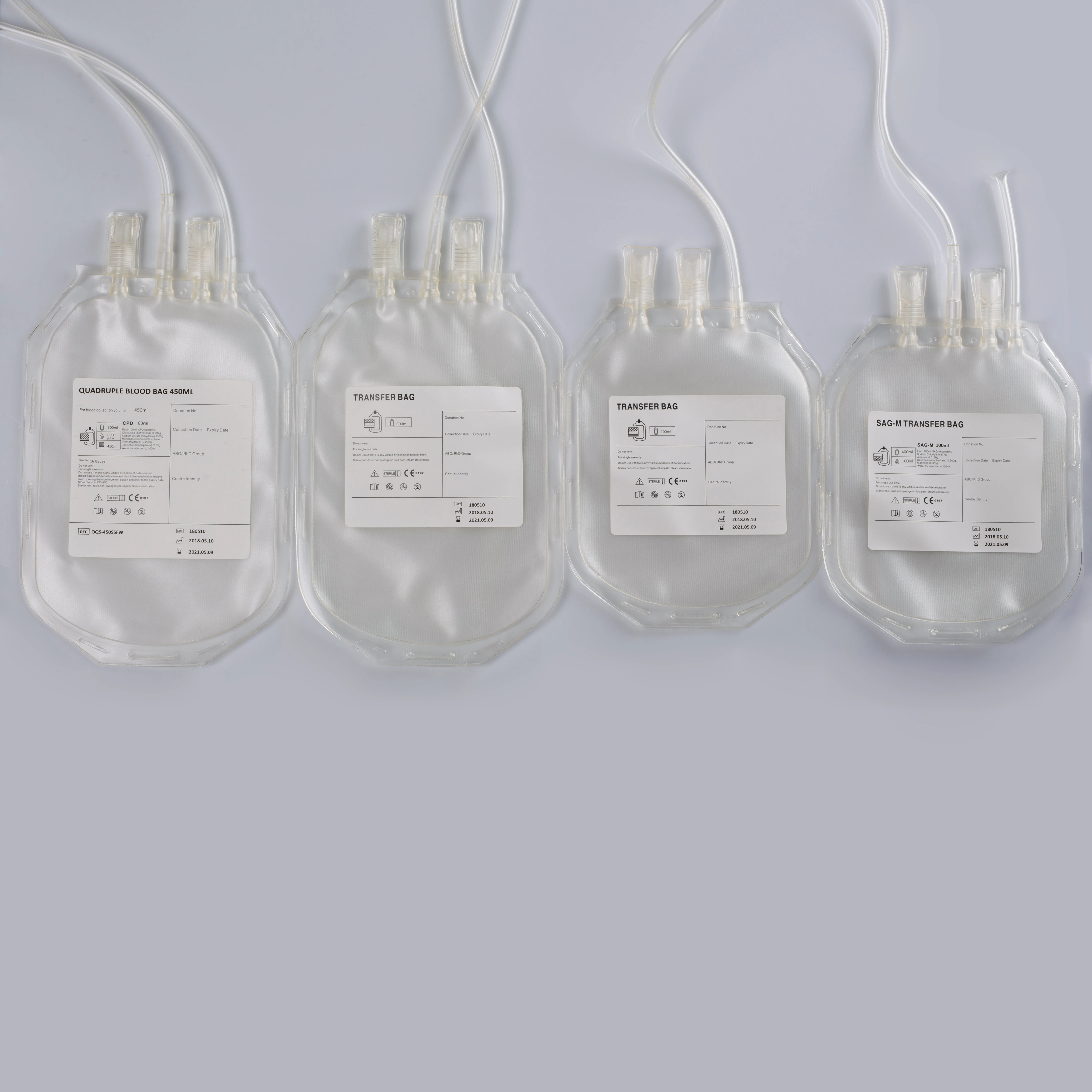 Medical Blood Transfusion Bag CPD CPDA 250ml 350ml 450 ml 500ml Blood Collection Bag