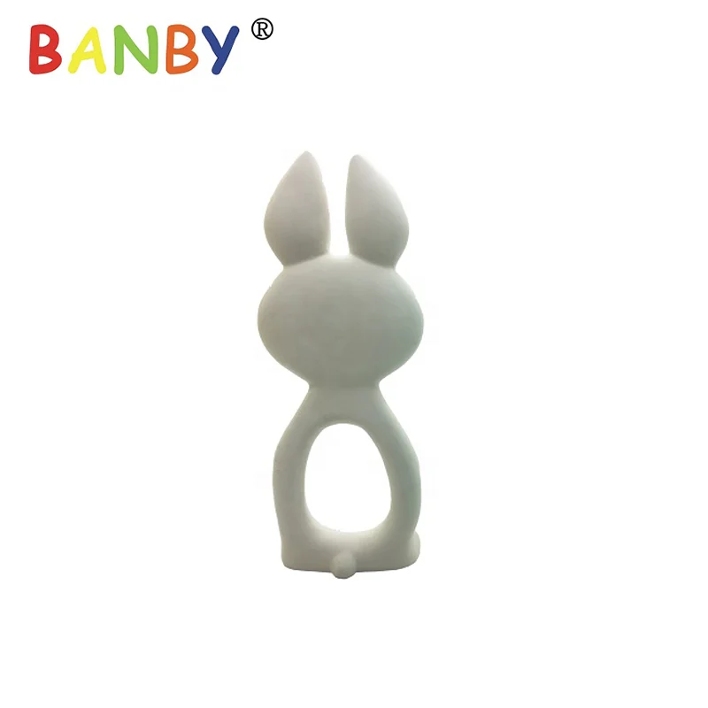 Hevea Rubber baby teethers teething products Duck bpa Free in High Quality