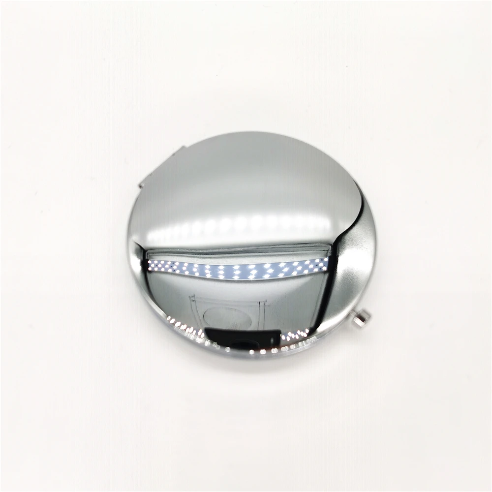 DIY Mirror Base Double Sides Metal Folding Compact Pocket Makeup Mirror