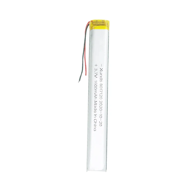 3.7V 1600 mAh LED lamp bed cabinet lamp lithium battery 8017120