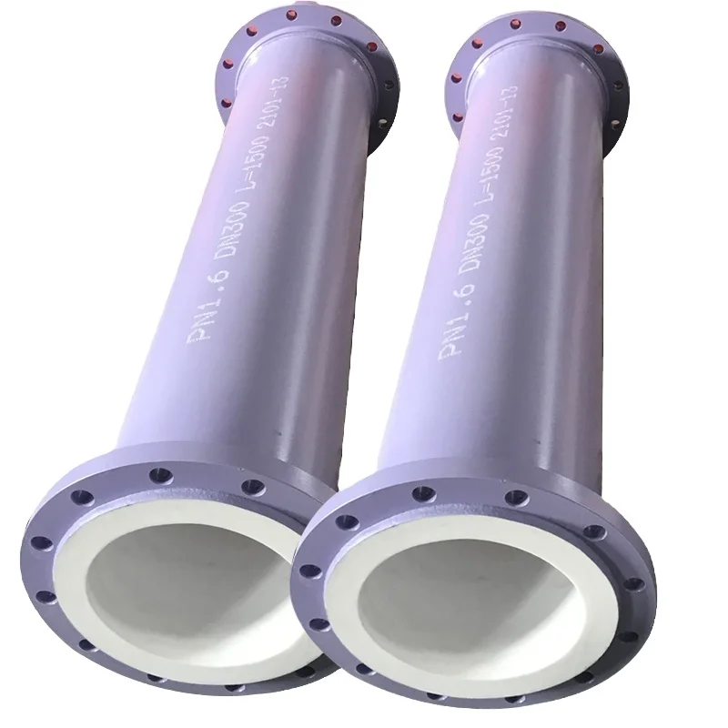 Customized resistant to thermal  PTFE Lined carbon steel Pipe fittings for Chemicals Pipeline  price list
