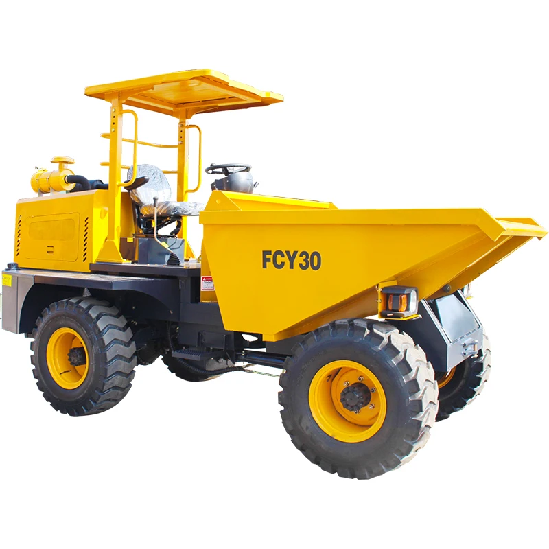 CE Construction mining farm new small concrete dumper / 4x4 wheel mini site dumper 3 ton mining dump truck for sale with CE/EPA