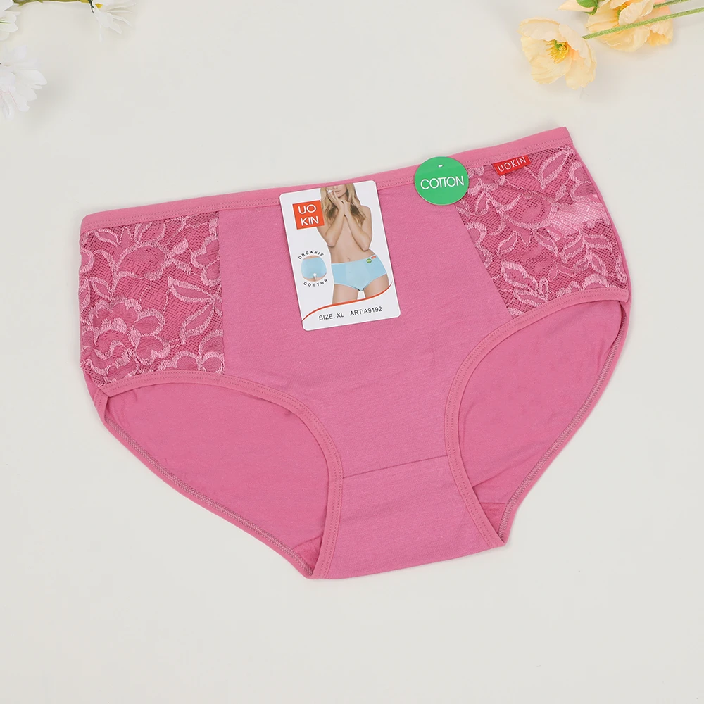 High quality carding cotton womens plus size panties in dozen pack  12 pcs mix size colors wholesale price hot in Southeast Asia