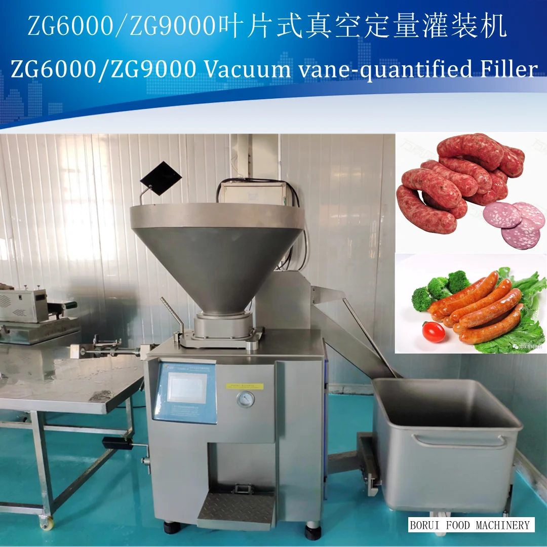 Factory hot sale Commercial Electric automatic Vacuum Sausage Filler stuffer filling and tying stuffing and twisted machine