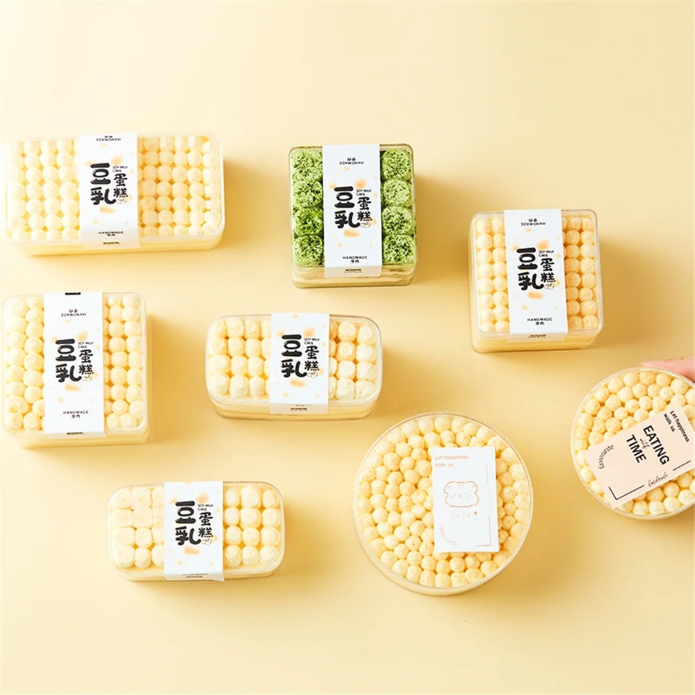 Factory wholesale cheesecake boxes clear transparent pastry boxes cake PET plastic cookie container