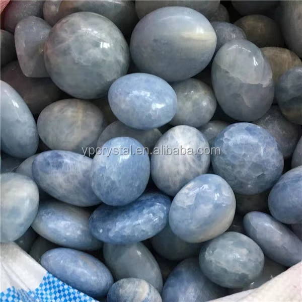 Natural Celestite Crystal Raw Mineral Specimen Quartz Crystal Celestite Crystal Palm Stone