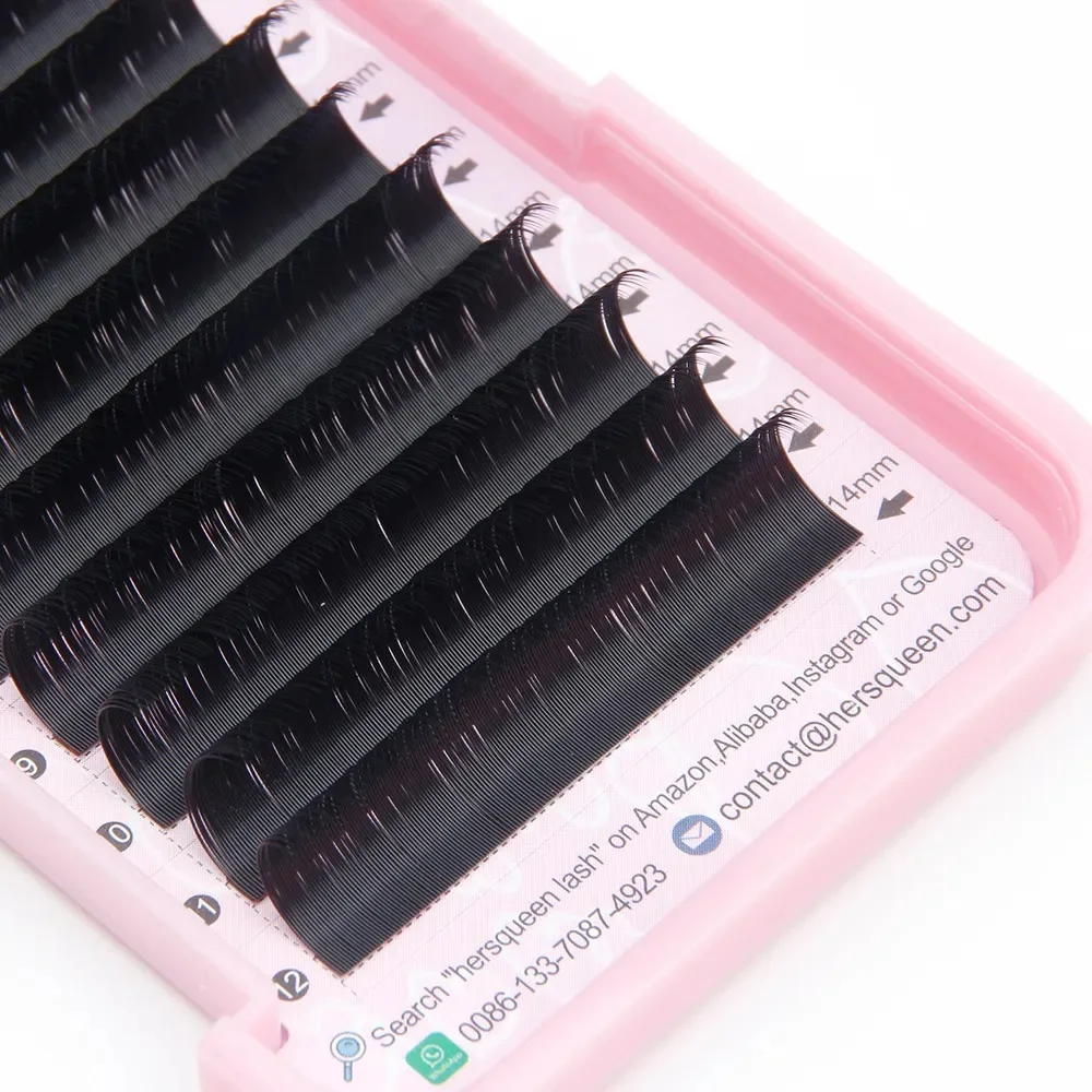 0.18 Individual Comfortable Eyelash Extensions Extremely Soft Super Flexible Eyelashes Korean Premium Pbt Silk Single Lashes OEM
