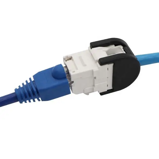 RJ45 3M Type UTP CAT6 unshielded Keystone Jack 180 Degree With Gold Plating