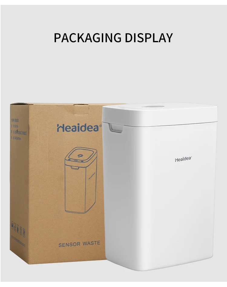 Heaidea Kitchen Electric Rubbish Can plastic automatic dustbin smart garbage bin intelligent trash can sensor waste bin