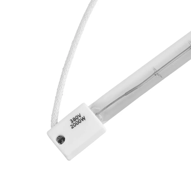 Support customization Tungsten 800W Electric Heat Pipe Short Wave Quartz Halogen Infrared Heating Lamp for Heating Drying