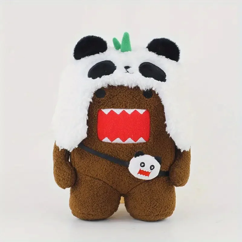Funny Domokun Toy Creative Soft Stuffed Cute Kawaii Domo Kun Plush Doll Unisex Girls Friendly Made Cotton PP Cotton