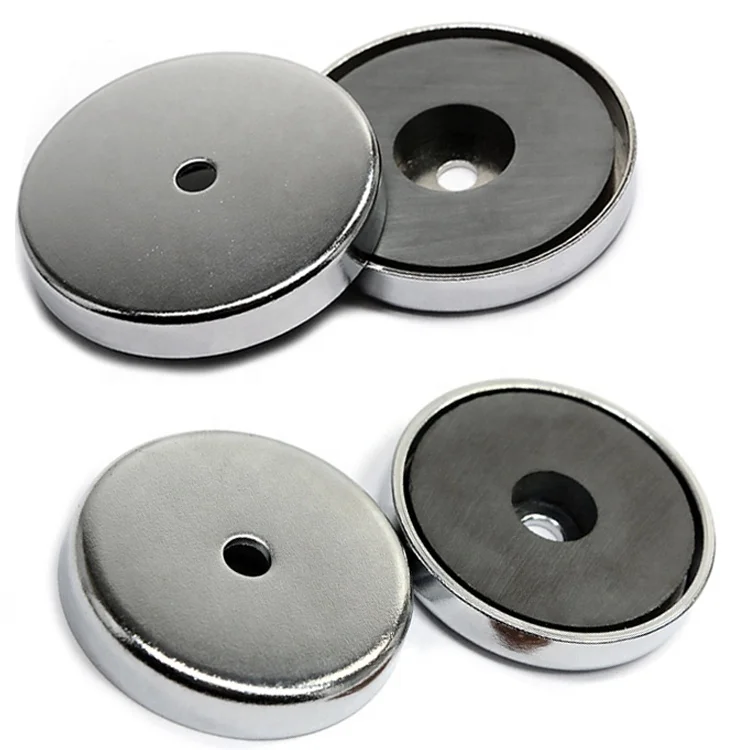 Ferrite pot magnet Through hole D24mm D50mm D63mm D80mm D100mm D126mm Holding magnet