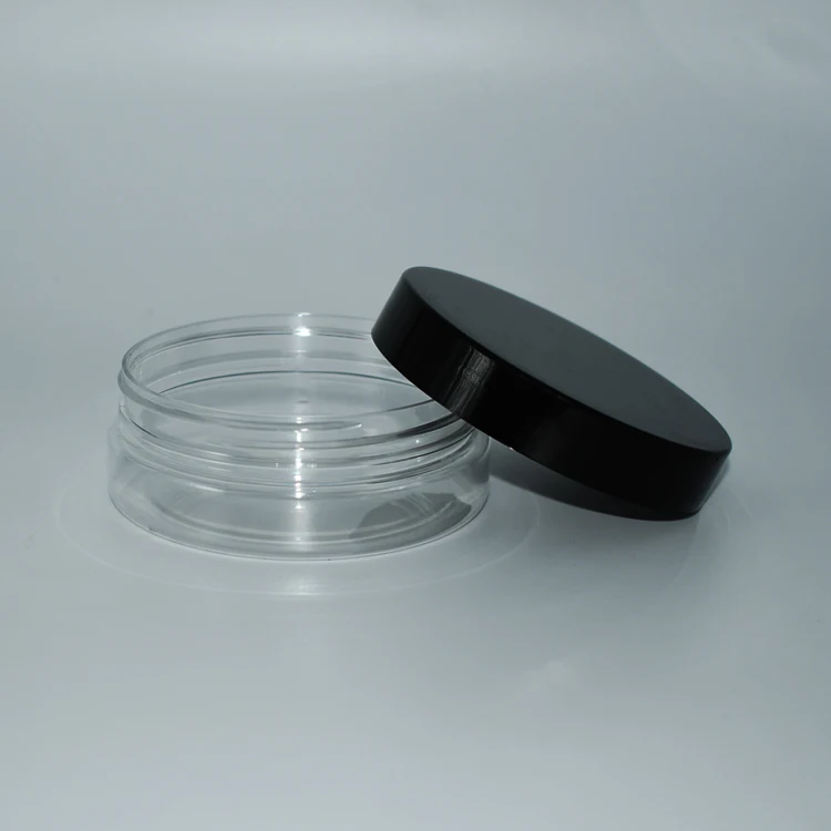 Custom Color Clear 105ml Plastic PET Cream Balm Jar Containers Storage For Body Creams and Gels
