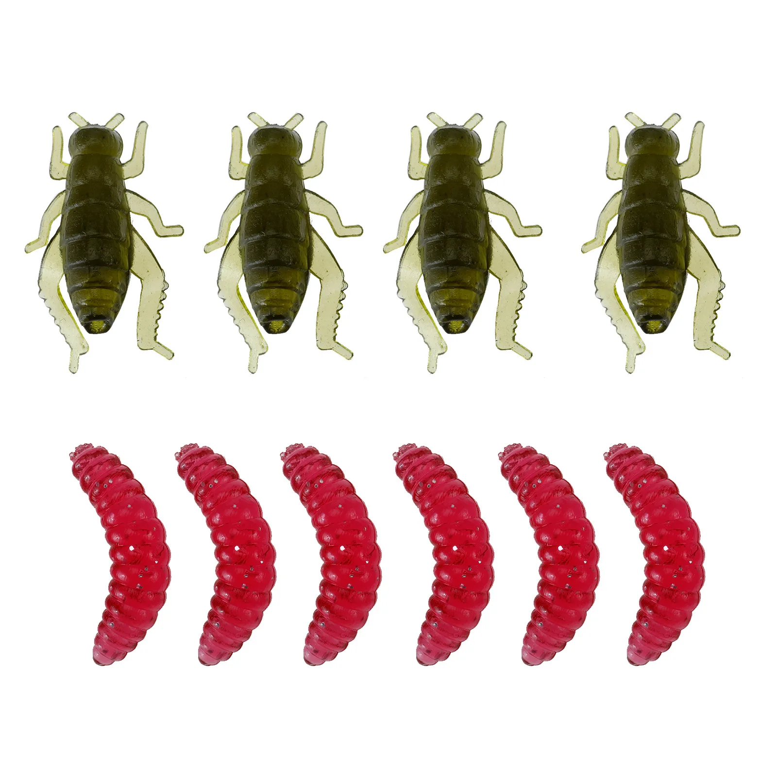 High quality 102 pcs reel tail soft bait  frog soft fish squid shrimp with hooks  freshwater saltwater sets fishing tackle boxes