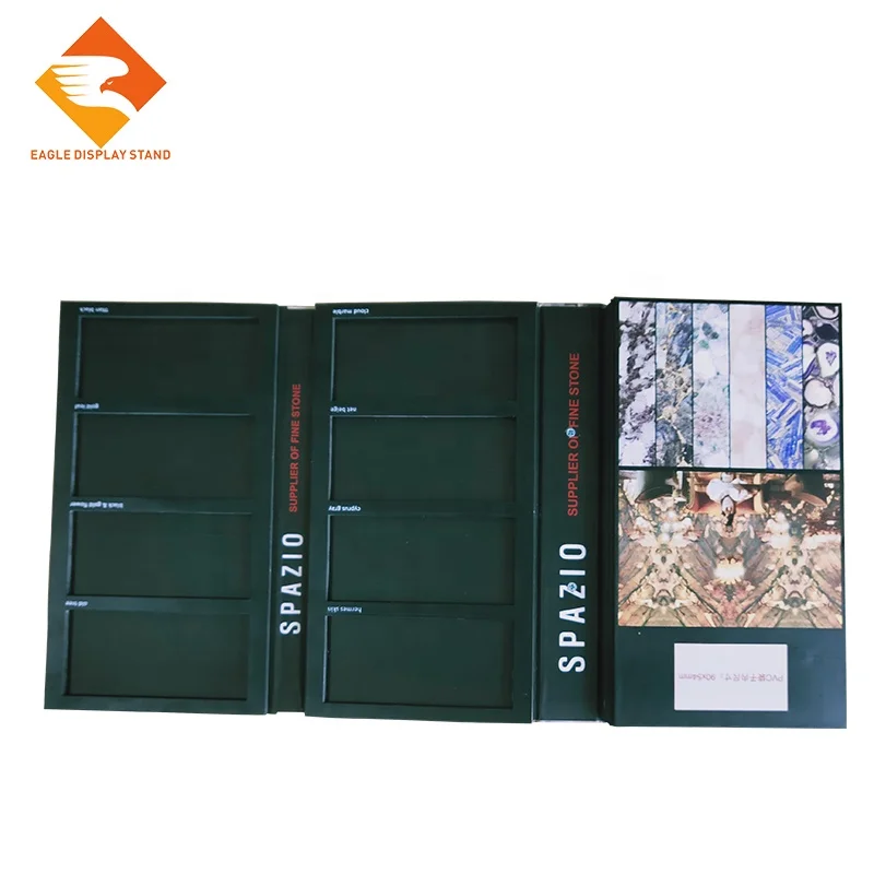 Custom portable tile and stone sample display book stone sample folder