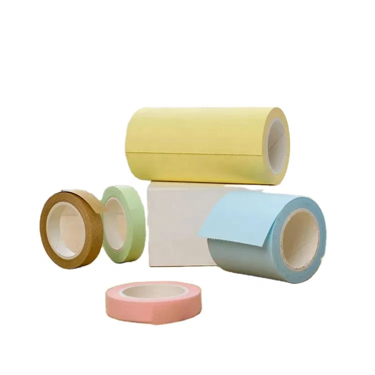 New Materials Dispenser Scroll Shaped Tape Holder Stickers Self Adhesive Colored Rolling Sticky Note