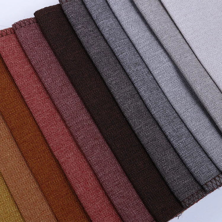 
New product coated coffee non-woven cotton imitation linen outdoor couch fabric 