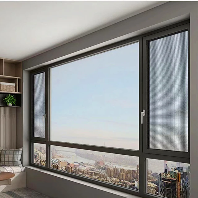 Panoramic French window, balcony window, customized VF80