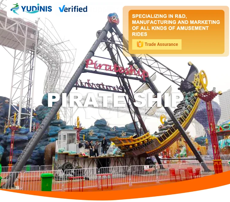 Kids And Adult Game Fairground Attraction Amusement Park Equipment Big Pirate Ship Ride for Sale