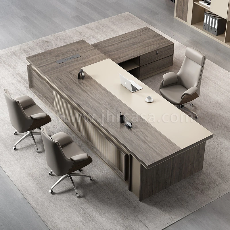 Classic Wooden Ceo Boss Computer Table Office Modern Executive Desk Writing Wooden Table