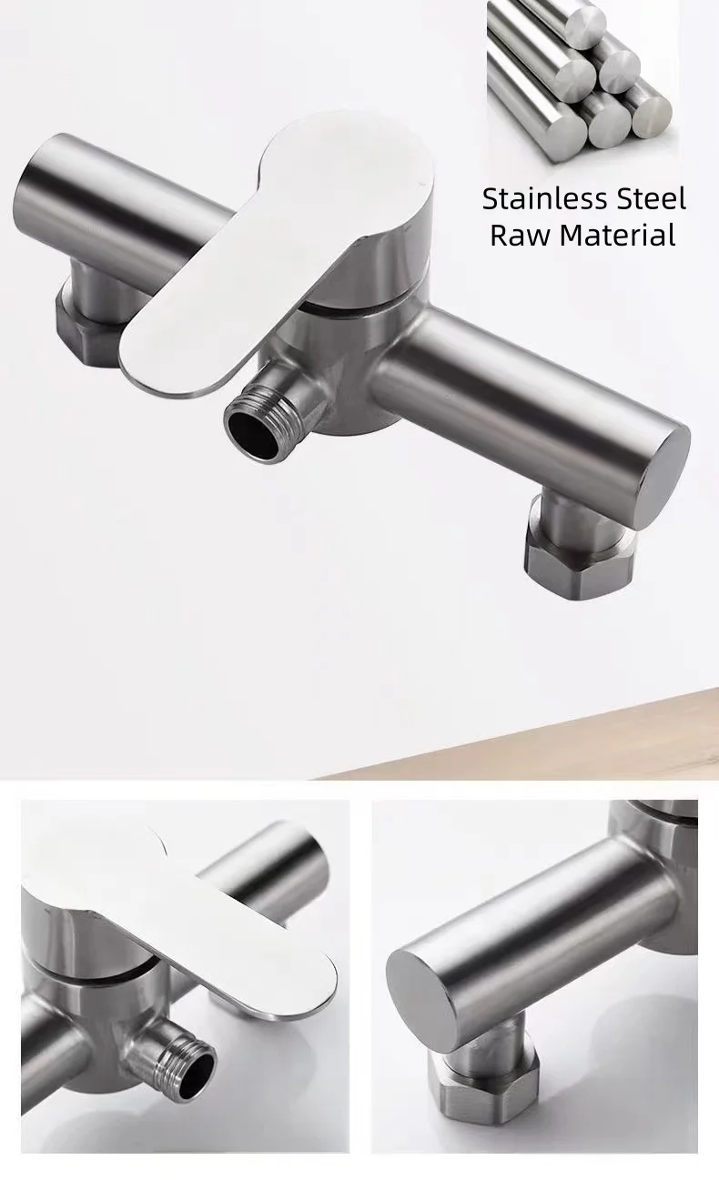 Cheap Price Brushed Nickle Shower Mixer Faucet Modern Bathroom SUS 304 Wall Mount Shower Faucets Mixers