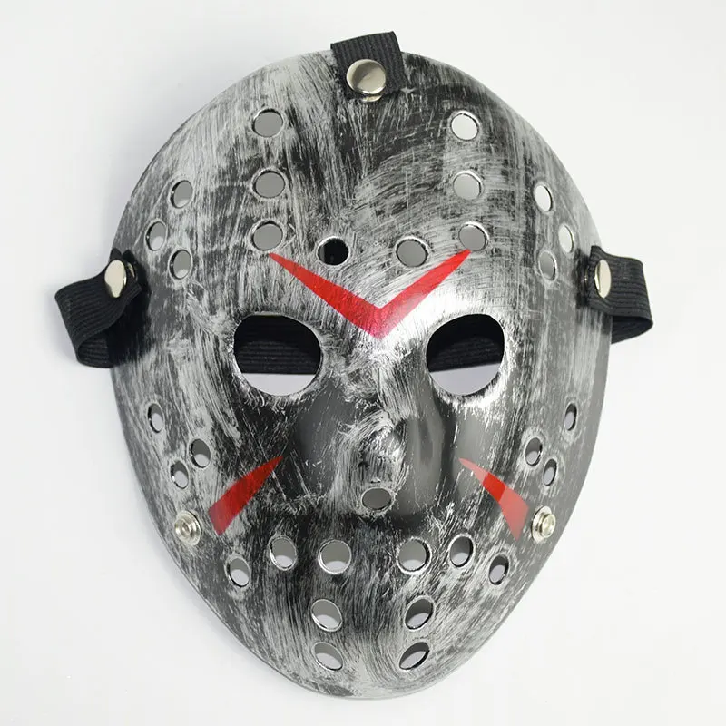 Jason Horror Cosplay Halloween Costume Mask Plastic Masquerade Party Props with High-Quty Printing