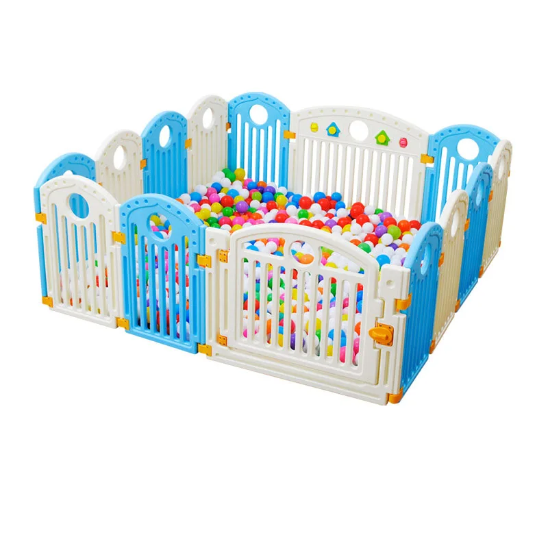 Лидер продаж, многофункциональный новый дизайн, безопасный детский пластиковый манеж для помещений, забор, детский манеж
