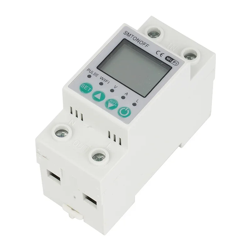 SMTONOFF WiFi Energy Meter Smart Switch Over Under Voltage Protection
