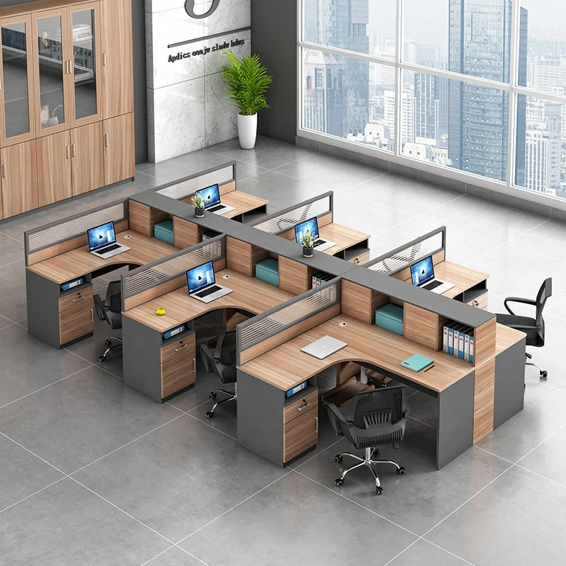 Office Table and chair set Workstation modular Office Furniture commercial Working Partition staff Office Desk Bureau de travail